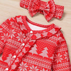 Aalizzwell Baby Girls Romper Outfit Fall Winter Clothes - Image 5