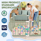 Foldable Wooden Baby Playpen - Image 3