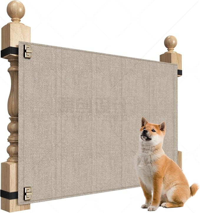 Baby Fabric Gate for Stairs Banisters by Upitry