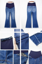 BLENCOT Maternity Jeans for Women Over Belly Pregnancy Pants Comfy Pregnant - Image 4