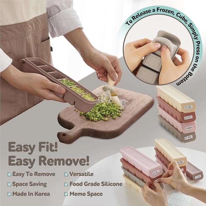 Silicone Freezer Trays with Lid, 0.7oz 12 Section - Image 5