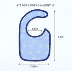 DOKMA Set 8 Organic Cotton Baby Drool Bibs - Image 3