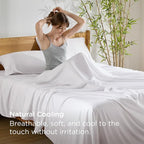 Bedsure King Size Sheet Set, Cooling Sheets King, Rayon Derived from Bamboo - Image 4