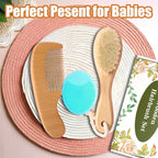 Wooden Baby Hair Brush and Comb Set - Image 7
