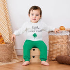 Kupretty Toddler Baby Boy Fall Winter Clothes Color Block Long Sleeve - Image 2