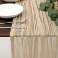 DOLOPL Beige Cheesecloth Table Runner 13.3ft Boho Gauze Cheese Cloth Table by DOLOPLOfficial