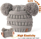 FURTALK Baby Winter Knitted Beanie Hat Soft Warm Lined Pom Pom - Image 5