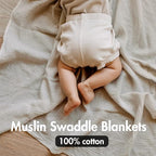 Muslin Swaddle Blankets for Newborn, 3 Pack Breathable Soft Receiving Blanket - Image 3