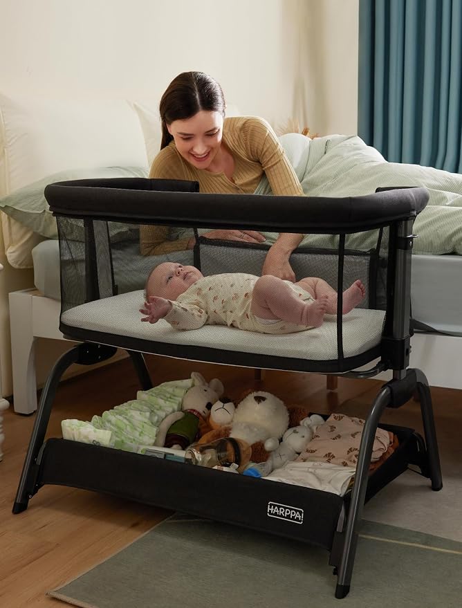 HARPPA Cuddly Bassinet, 2 in 1 Baby Bassinet by HARPPA