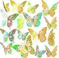 JOSDIOX 48 Pcs 3D Butterfly Wall Decor Stickers 4 Styles 3 Sizes Butterflies by JOSDIOX