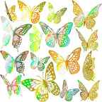 JOSDIOX 48 Pcs 3D Butterfly Wall Decor Stickers 4 Styles 3 Sizes Butterflies by JOSDIOX