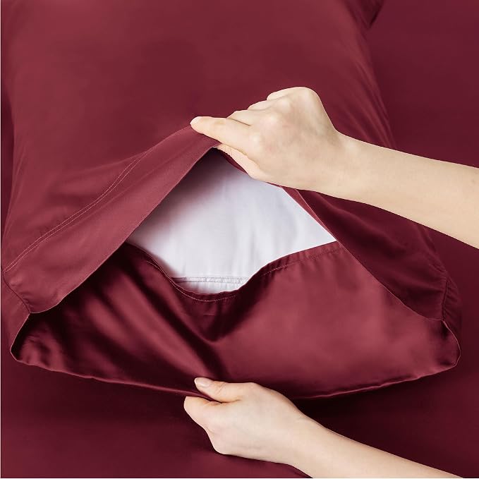 Bedsure Cooling Sheets Twin XL, Rayon Derived from Bamboo, Breathable & Soft - Image 5