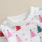 Hnyenmcko Newborn Baby Girl Clothes Waffle Long Sleeve Floral Sweatshirt Shirt - Image 3
