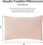 JELLYMONI 2 Pack Muslin Toddler Pillowcase - Image 5