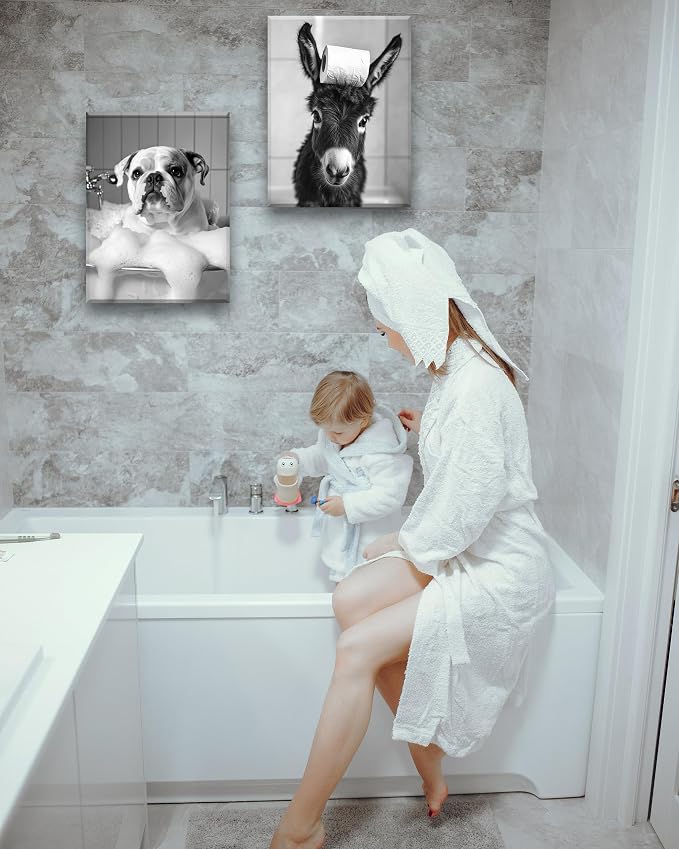 KensTro Funny Bathroom Wall Art Decor, Wall Decor - Image 4