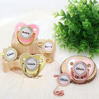 Custom Pacifier with Name, Personalized Pacifier Clip Set with Gift Box - Image 2