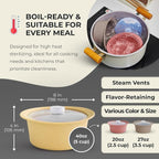 40oz Platinum Silicone Microwave Steamer Pot - Image 4