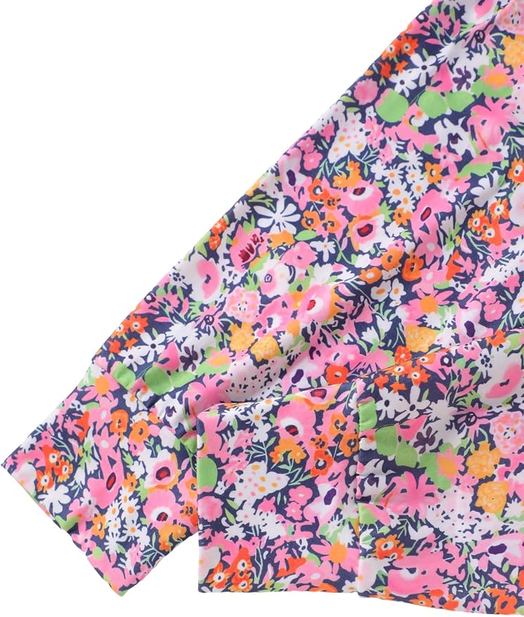 oklady Toddler Baby Girl Clothes Solid Color Ruffle Tops Floral Pants - Image 6