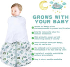Newborn Sleep Sack Baby Swaddle, 3-6 Months, 3-Way Adjustable Wearable Blanket - Image 2