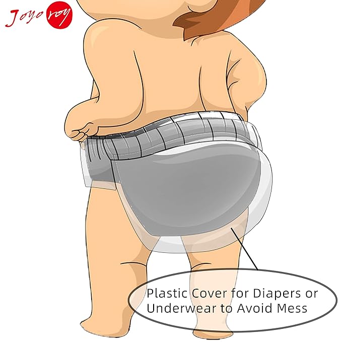 Joyo roy 6Pcs Waterproof Cloth Diaper Cover Reusable Plastic Training Pants - Image 6