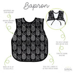 BapronBaby Pineapple Monochrome Bapron - Image 2