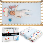 GROW WILD Nautical & Ships Baby Crib Sheets - Image 2