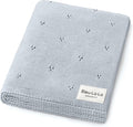 Luxury Organic Cotton Pointelle Baby Blanket by BleuLaLa