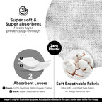 3 Pack Baby Bibs for Boys & Girls | Cotton, Absorbent Drooling & Teething Bib | - Image 5