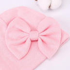 BQUBO Newborn Baby Hats Mittens Set Hospital Hat Beanie Infant Bow Hats Baby - Image 6