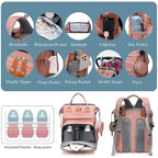 Jeryswet Baby Diaper Bags with Changing Station, Waterproof Large Capacity - Image 5