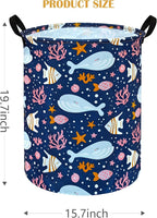 Round Laundry Hamper Storage Basket Laundry Organizer Hamper Storage Bins - Image 2