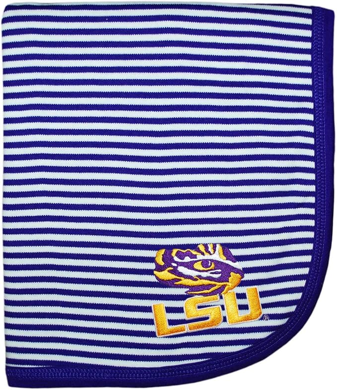 Creative Knitwear LSU Tigers Baby Blanket by CollegeBaby