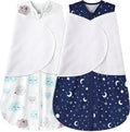 Newborn Sleep Sack Baby Swaddle, 6-12 Months, 3-Way Adjustable Wearable Blanket by BSTOPPT