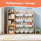 Toy Storage Organizer with 3 Shelves 1Lockers and 10 Bins, Toy Organizers - Image 3
