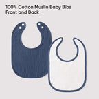 100% Cotton Muslin Baby Bibs 10-Pack Baby Drool Bibs - Image 6
