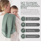 Itzy Ritzy Breastfeeding Boss Multi-Use Cover – A Nursing Cover, Car Seat Cover - Image 2