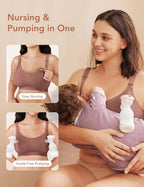 Pumping Bra Hands Free Zip Opening Seamless Nursing Bras - Image 3