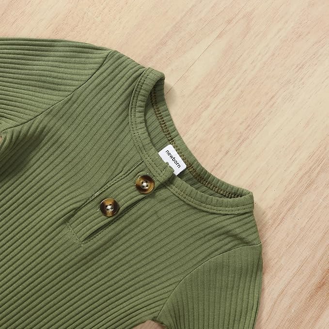 Twopumpkin Newborn Baby Boy Knit Jumpsuit Sweater Romper Newborn Coming Home - Image 3