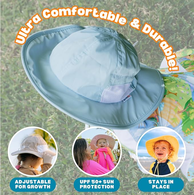 SwimZip Wide Brim Sun Hat | UPF 50+ Protection - Image 6