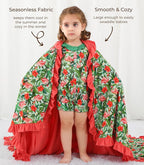 Premium Baby Blanket for Girls, Stretchy Quilt, Soft Crib Bedding for Newborn - Image 4