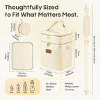 Breastmilk Cooler Bag with Ice Pack & Pacifier Case, Large Double Layer - Image 5