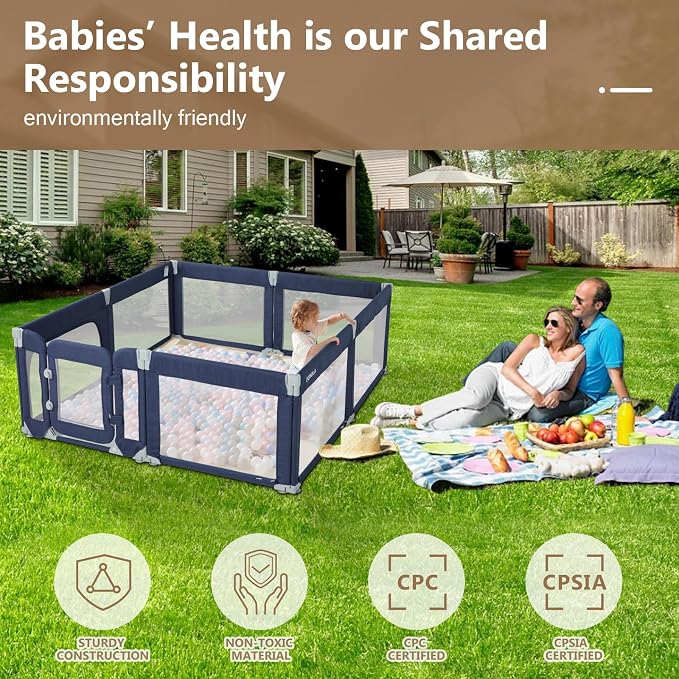 Baby Playpen, Large Play Pen for Babies and Toddlers - Image 6