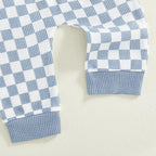 Toddler Baby Boy Fall Clothes Waffle Outfit Long Sleeve Color Blocking - Image 5