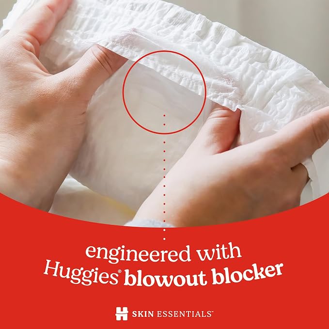 Huggies Size Newborn Diapers, Skin Essentials Baby Diapers, Size Newborn - Image 10
