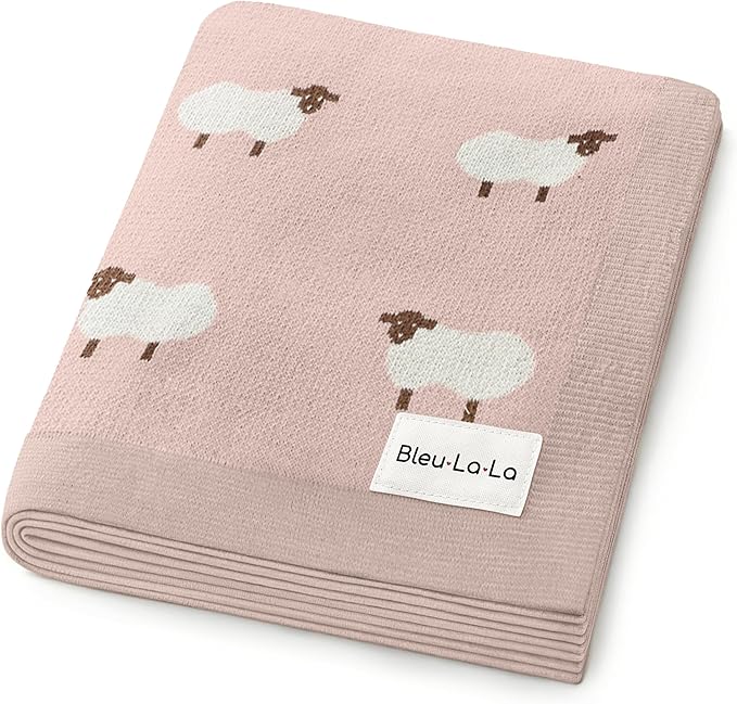 Luxury Knit Baby Receiving Blanket by BleuLaLa