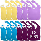 Large Waterproof Bibs Pastel Collection by ToppyToddlerUSA