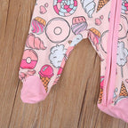 CIYCUIT Baby Girls Cactus Footies Newborn Zip Up Onesie Romper - Image 6
