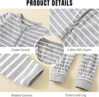 Jimonda Baby Sleeper Rompers, Unisex Boys Girls Zip-Front Pajamas One-Piece - Image 4