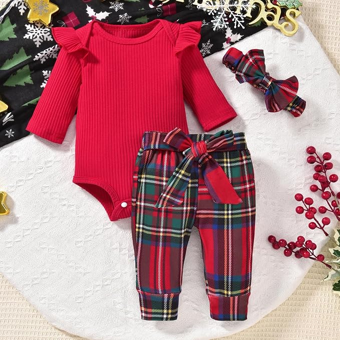 Aalizzwell Preemie Newborn Infant Baby Girls Clothes Ribbed Romper Bodysuit - Image 4