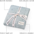 Luxury Organic Cotton Pointelle Baby Blanket - Image 3